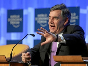 Gordon Brown blogs live from the WEF about young womens empowerment being the hot topic for 2013 Photo courtesy of WEF